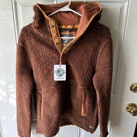 Toad & Co fleece hoodie, new with tags - Picture 1 of 8